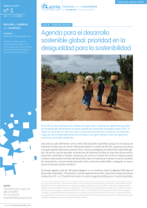 Tribuna nº5_ASYPS. Agenda para el desarrollo sostenible global: prioridad en la desigualdad para la sostenibilidad