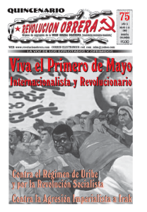 Viva el Primero de Mayo Internacionalista y Revolucionario 75