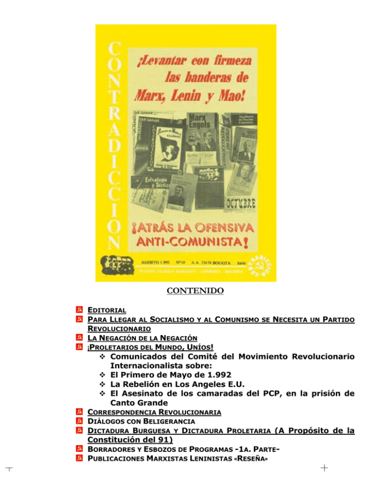 CONTENIDO E P