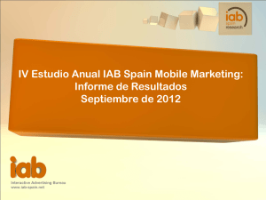 IV oleada del Estudio IAB Spain sobre Mobile Marketing