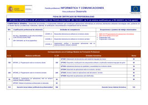 IFCD0210 DESARROLLO DE APLICACIONES CON TECNOLOGÍAS WEB