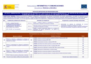 FICHA DE CERTIFICADO DE PROFESIONALIDAD AGAR0309 FICHA DE CERTIFICADO DE PROFESIONALIDAD AGAR0309