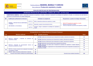 MAMD0309 PROYECTOS DE CARPINTERÍA Y MUEBLE