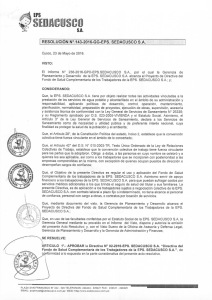RESOLUCIÓN N° 143-2016-GG-EPS. SEDACUSCO S.A.