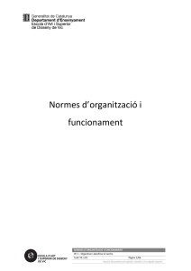 Normes d'organització i funcionament