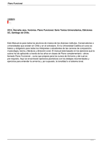 2014. Sierralta Jara, Verónica. Piano Funcional. Serie Textos Universitarios, Ediciones