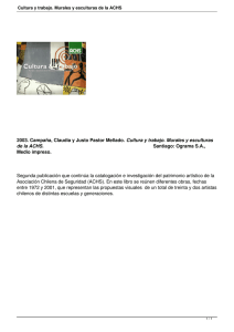 Cultura y trabajo. Murales y esculturas Santiago: Ograma S.A., Medio impreso.