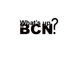 Presentació activitat What's up in BCN