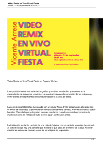 Video Remix en Vivo Virtual Fiesta en Espacio Vilches