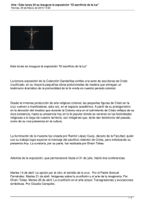 Este lunes se inaugura la exposición “El sacrificio de la... La tercera exposición de la Colección Gandarillas exhibe una serie...