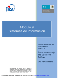 Módulo 9 Sistemas de información Entrepreneurship and Business