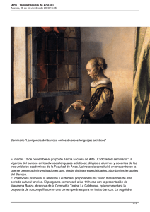 Seminario “La vigencia del barroco en los diversos lenguajes artísticos”