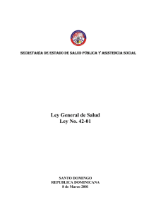 Ley General de Salud Ley No. 42-01