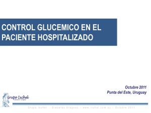 Control glucemico paciente hospitalizado