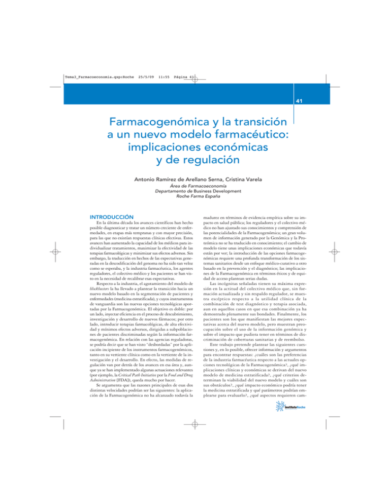 Farmacogenómica Y La Transición A Un Nuevo Modelo Farmac Utico ...