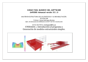 Unidad 1  Introducción al programa Sap2000 y resolución de ejercicios