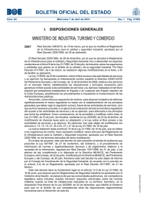 070410 decreto modif reglam infraestructura calidad industrial