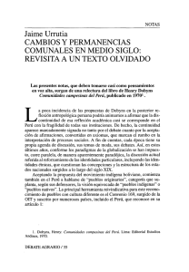Cambios y permanencias comunales en medio siglo: Revista a un texto olvidado /