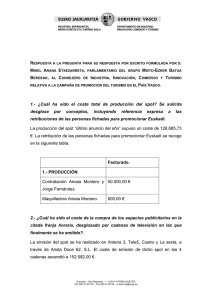 costo final del anuncio de promoción de Euskadi de fin de año