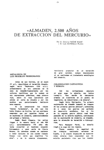 «ALMADEN, 2.500 ANOS DE EXTRACCION DEL MERCURIO» ,.., Por D.
