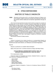 BOLETÍN OFICIAL DEL ESTADO MINISTERIO DE TRABAJO E INMIGRACIÓN 13838