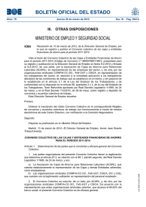 BOLETÍN OFICIAL DEL ESTADO MINISTERIO DE EMPLEO Y SEGURIDAD SOCIAL 4366