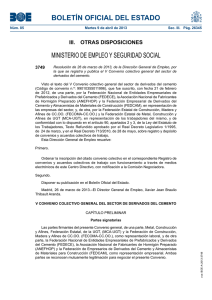 BOLETÍN OFICIAL DEL ESTADO MINISTERIO DE EMPLEO Y SEGURIDAD SOCIAL 3749