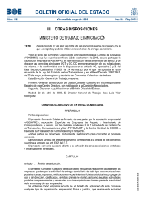 BOLETÍN OFICIAL DEL ESTADO MINISTERIO DE TRABAJO E INMIGRACIÓN 7678