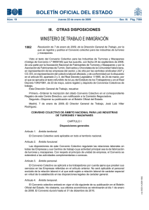 BOLETÍN OFICIAL DEL ESTADO MINISTERIO DE TRABAJO E INMIGRACIÓN 1082