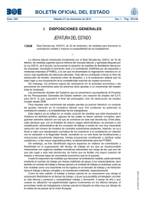 Real Decreto-ley 16/2013, de 20 de diciembre, de medidas para favorecer la contratación estable y mejorar la empleabilidad de los trabajadores