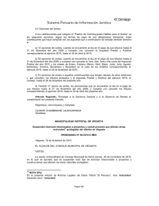 Suspenden licencias relacionadas a proyectos y construcciones que afecten áreas maturales(*) protegidas del distrito de Végueta