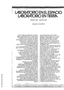 WBOR4TORIO EN EL ESPACIO WBOR4TORIO EN TIERRk SPACE-LAB IGNACIO DA-RIVA