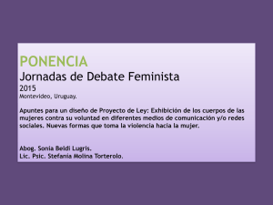 PONENCIA Jornadas de Debate Feminista  2015 