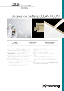 Sistema de perfilería CLEAN ROOM Techos paredes SOLUCIONES