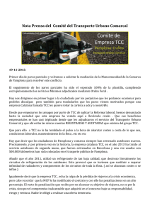 nota prensa del comite769 del transporte urbano comarcal 19 11 2013