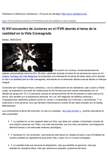 El XVI encuentro de Juniores en el ITVR aborda el... castidad en la Vida Consagrada