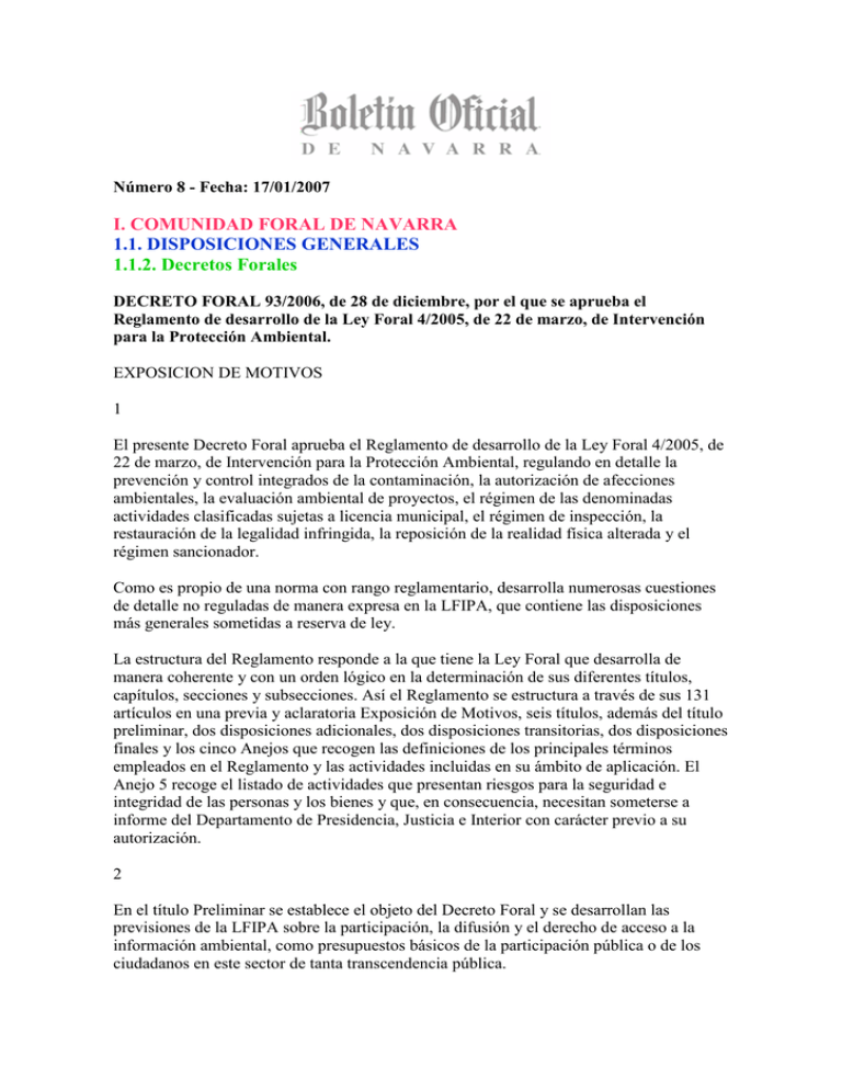 Decreto Foral 93/2006, de 28 de diciembre, por el que se aprueba el ...