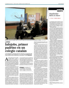 InfoJobs, primer padrino de un colegio catalán