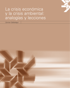 La crisis económica y la crisis ambiental-analogias y lecciones Carmen Gallastegui