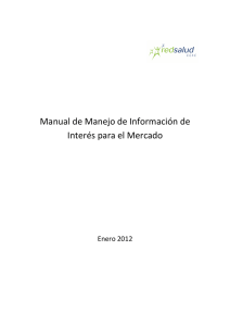 Manual de Información para el Mercado