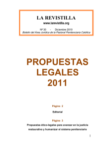 Propuestas Legales 2011