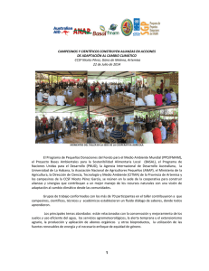 Campesinos y científicos construyen alianzas en acciones de adaptación al cambio climático CCSF Niceto Pérez, Güira de Melena, Artemisa, 22 de Julio de 2014.