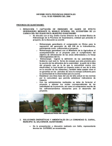 Informe de la visita realizada a las provincias de Guantánamo, Granma, Holguín y Las Tunas (febrero 2006).
