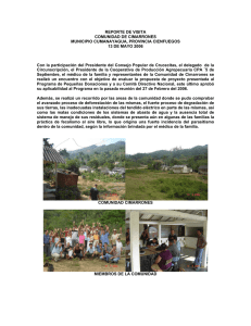 Informe de la visita realizada a la provincia de Cienfuegos (mayo 2006).