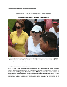 Informe con motivo del Día Mundial del Medio Ambiente, provincia de Villa Clara (junio 2009).