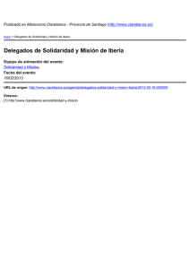 Delegados de Solidaridad y Misión de Iberia ) 16/02/2013