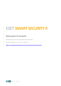 ESET SMART SECURITY 9 Guía para el usuario