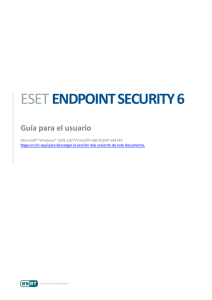 ESET ENDPOINT SECURITY 6 Guía para el usuario