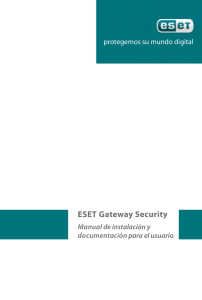 ESET Gateway Security Manual de instalación y documentación para el usuario