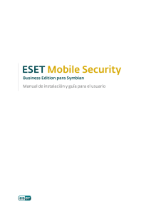 ESET Mobile Security Business Edition para Symbian